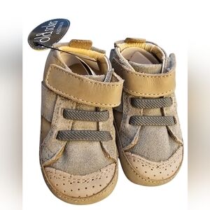 Old Soles Tall Bambini Shoes Distressed Grey Infant Kid's Size 3-6 mo. Size 2